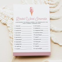 Juego de palabras desordenadas para baby shower CL