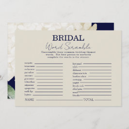 Invitación Juego de pelotas con la flor blanca de la marina