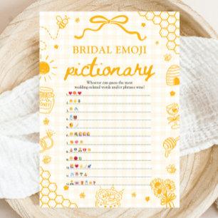 Invitación Juego de Pictionary con emojis para despedida de s