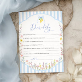 Invitación Juego de Posey Wildflower Querido Bebe