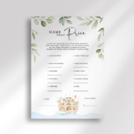 Invitación Juego de precios para Baby Shower del Arca de Noé