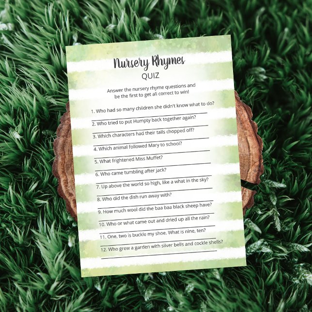 Invitación Juego de Prueba de Rhymes Green de la enfermera bl (Subido por el creador)