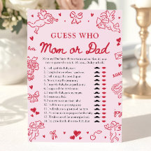 Juego de San Valentín Dibujado a Mano Adivina Quié