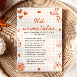 Invitación Juego de Shower de Bebé de Cuentos de Viejas Espos
