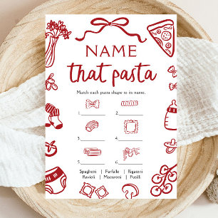 Invitación Juego de Shower de Bebé para Adivinar la Pasta Dib