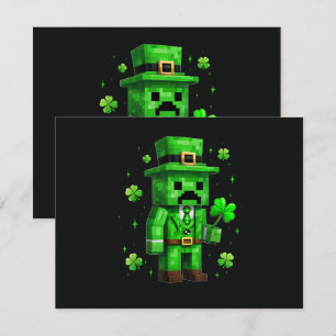 Invitación Juego divertido del día de San Patricio del duende