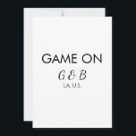 Invitación Juego en añadir pareja nombre fiesta de boda lugar<br><div class="desc">diseño</div>