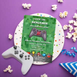 Invitación Juego en la fiesta de cumpleaños del jugador del c