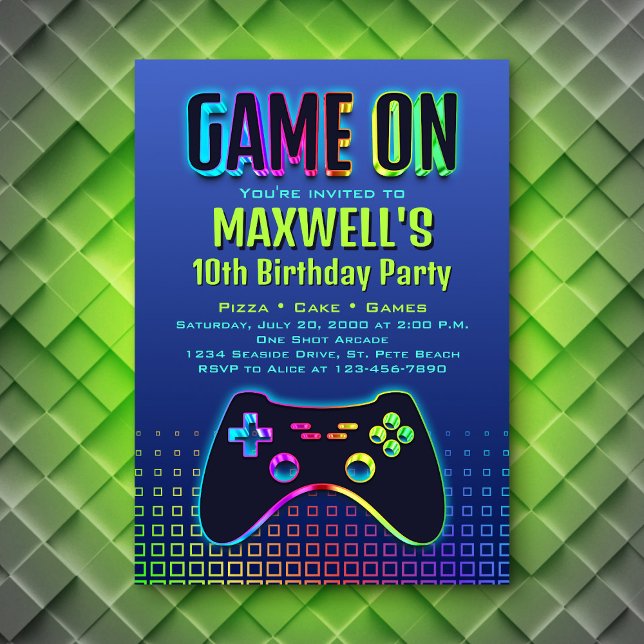 Invitación Juego En Videojuego Naval Cumpleaños (Subido por el creador)