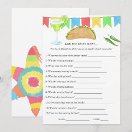Invitación Juego para Despedida de Soltera Fiesta Mexicana de