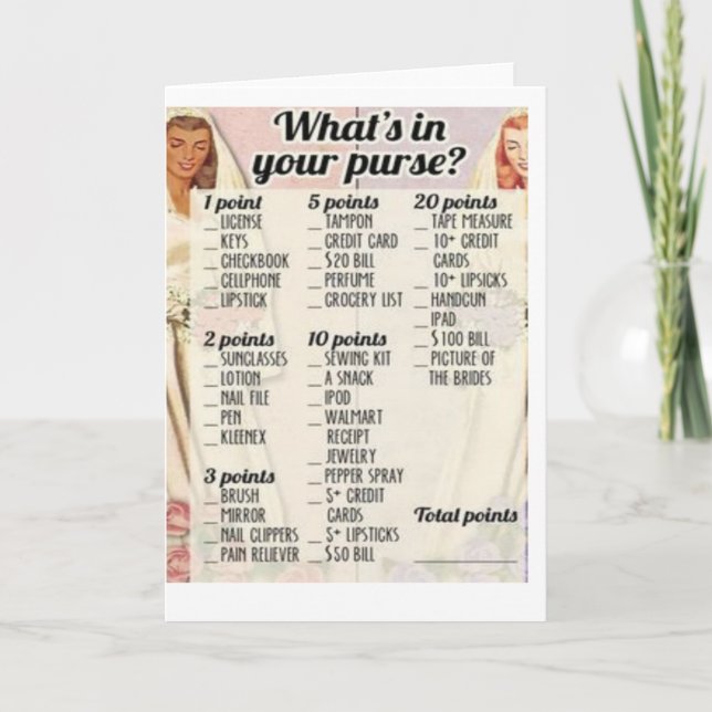 Invitación Juego Retro Bridal Shower (Anverso)