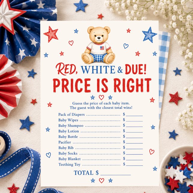 Invitación Juego Rojo Blanco y Debido Precio es Correcto (Subido por el creador)