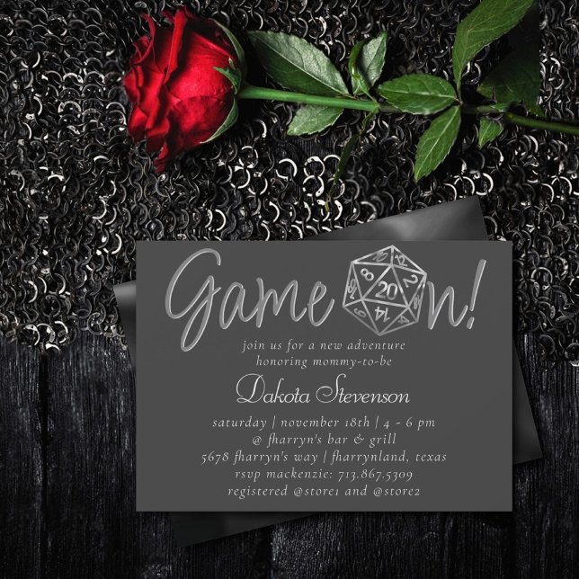 Invitación Juego RPG activado | Fantasía Tabletop Retro Gamer (Subido por el creador)