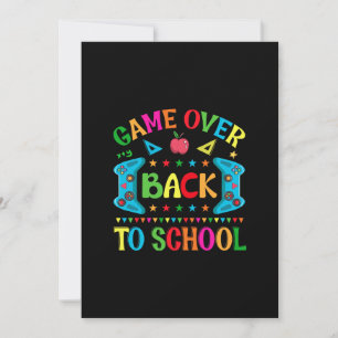 Invitación Juego terminado De vuelta al cole