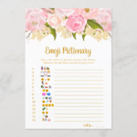 Juegos De Baby Shower De Emoji Rosa Y Oro