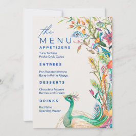 Invitación Juegos de bodas: Menú