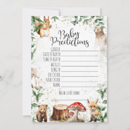 Invitación Juegos de ducha para bebés - Predicciones para beb