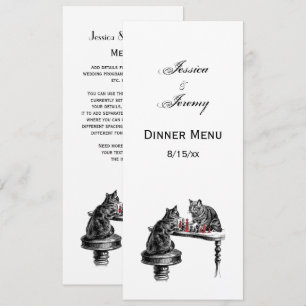 Invitación Juegos de mesa Dos gatos jugando ajedrez Partido R