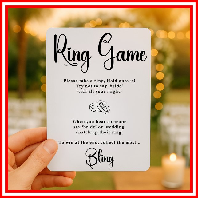 Invitación Juegos de Ring Game Bridal Shower Games Elegantes  (Subido por el creador)