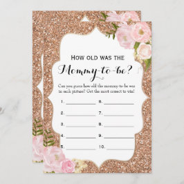 Invitación Juegos dobles de Baby Shower del Lado 2 cómo viejo