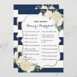 Invitación Juegos laterales dobles de Baby Shower - consejo