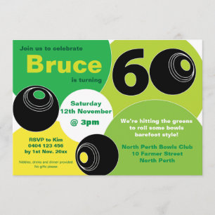Invitación Jueves 60 de la Bolera del jardín descalzo Cumplea