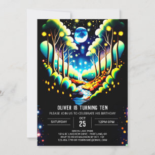 Invitación Jueves cumpleaños de las luciérnagas de la selva W