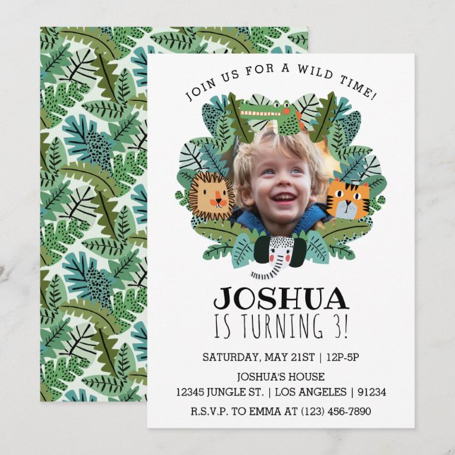 Invitación Jueves de la Selva Cugle Safari (Anverso / Reverso)