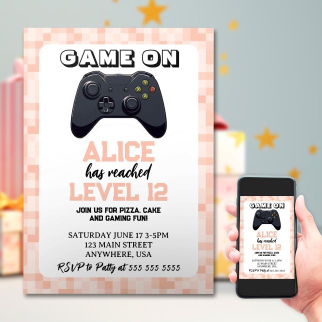 Invitación Jugador Chica de videojuegos de nivel superior Cum (Subido por el creador)
