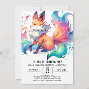Invitación Jugador cumpleaños de Fox