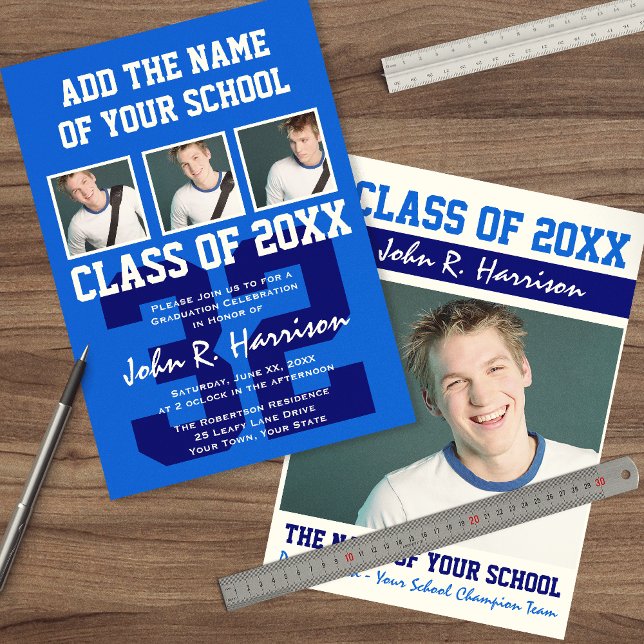 Invitación Jugador de baloncesto Deportivo Graduación Número  (Subido por el creador)