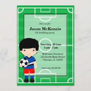 Invitación Jugador de fútbol