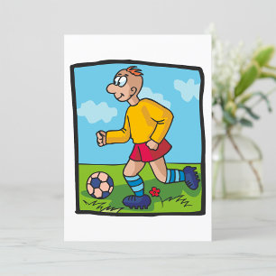 Invitación Jugador de fútbol estudiantil