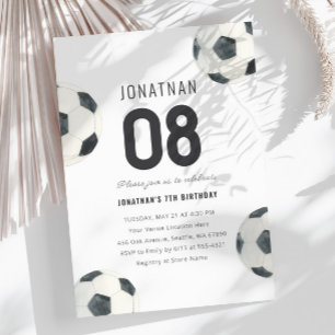 Invitación Jugador de fútbol Jueves Cumpleaños