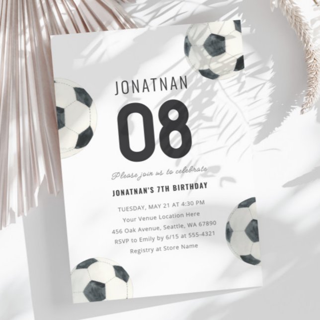 Invitación Jugador de fútbol Jueves Cumpleaños (Subido por el creador)