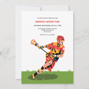 Invitación Jugador de Lacrosse