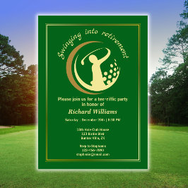 Invitación Jugador de oro verde clásico del Fiesta de golf de