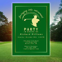 Invitación Jugador de oro verde clásico del Fiesta de golf de