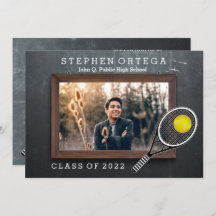 Jugador de tenis Graduación de fotos en el tablero