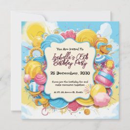 Invitación Jugador Día de Cumpleaños Personalizado Con Temas