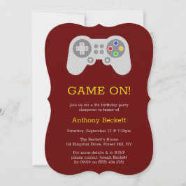 Invitación Jugador moderno cualquier cumpleaños de edad