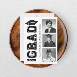 Invitación Jugador Moderno de Béisbol Senior Foto Graduación