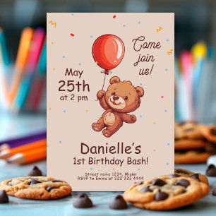 Invitación Jugador primer cumpleaños, primer cumpleaños de gl