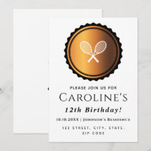 Jugadores con elegancia de oro y negro con raqueta