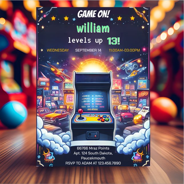 Invitación Jugar al chico de Guay Nids Gaming Level Up 13th B (Subido por el creador)