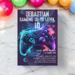 Invitación Jugar al cumpleaños divertido