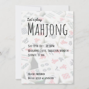 Invitación Juguemos a Mahjong