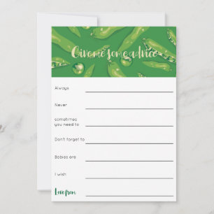 Invitación Juguete de consejo de ducha para bebé de guisantes