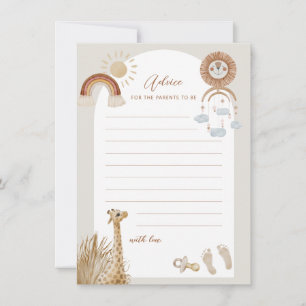 Invitación Juguetes bohemios Giraffe Sun Consejos para que lo