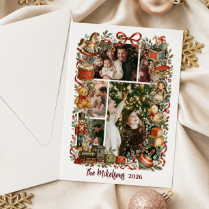 Invitación Juguetes Navideños Caprichosos de Cuentos de Hadas